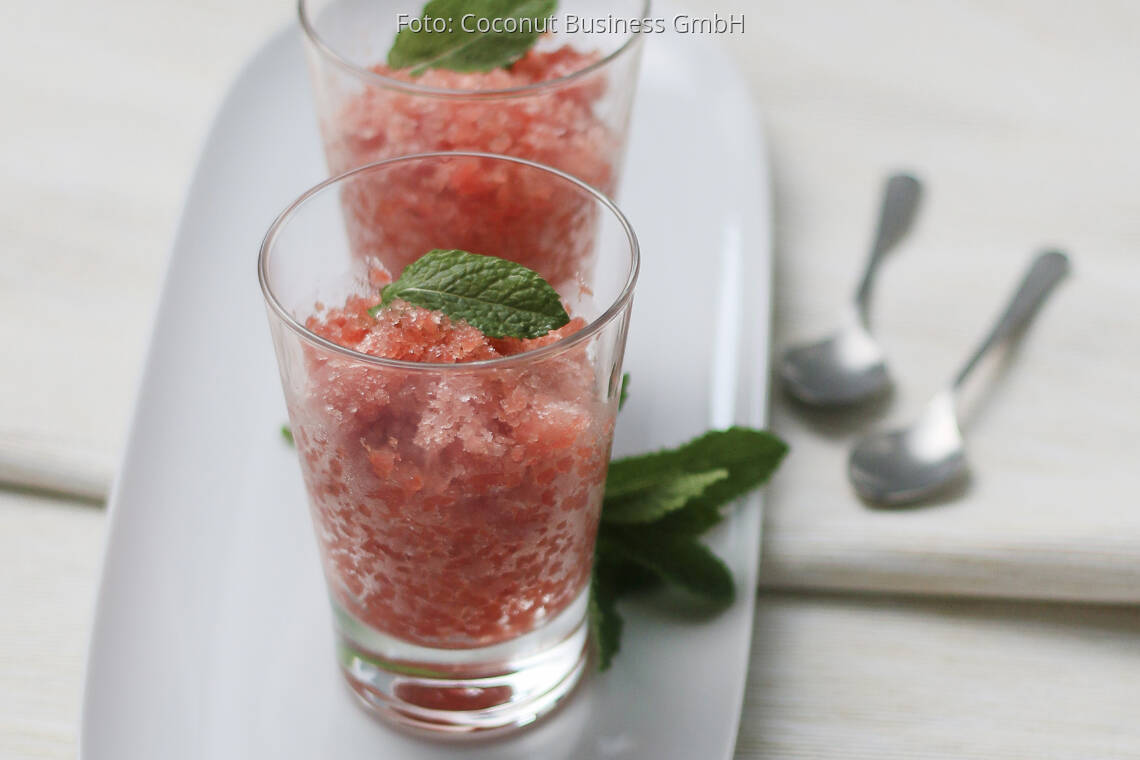 Veganes Rezept: Wassermelonen Granita