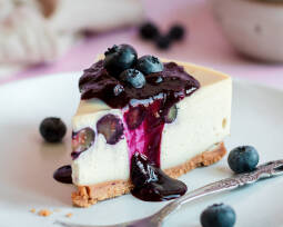 Veganes Rezept: Weißer Schokoladen-Cheesecake
