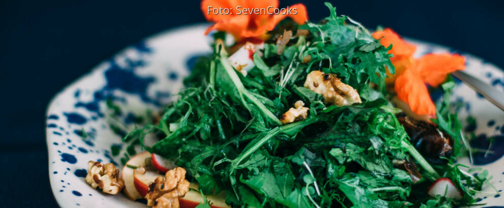 Veganes Rezept: Wildkräutersalat