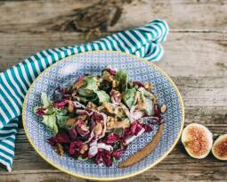Veganes Rezept:Salat mit Feigendressing 1