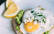 Vegetarisches Rezept: Avocado Ei Pizza