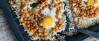 Vegetarisches Rezept: Backblech mit Gouda, Blumenkohlreis, Backerbsen und Ei