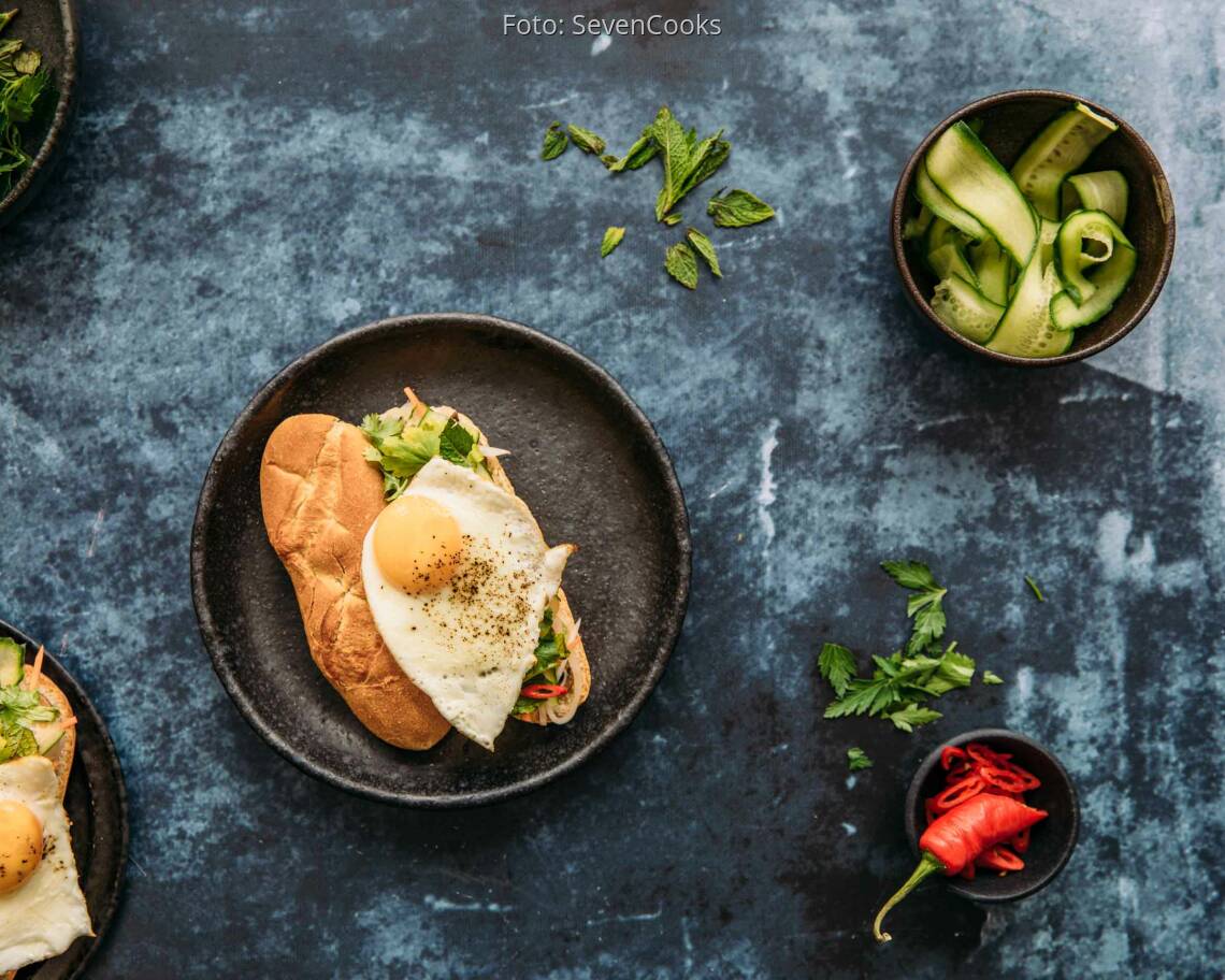 Vegetarisches Rezept: Banh Mi Sandwich