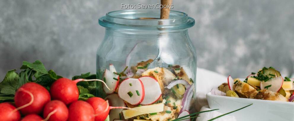 Vegetarisches Rezept: Bayrischer Knödelsalat 2