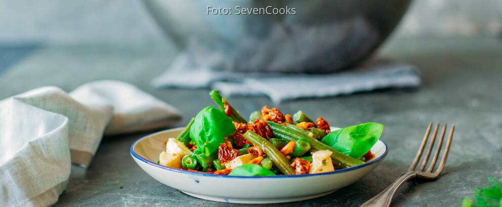 Vegetarisches Rezept: Bohnensalat mit Mozzarella 1