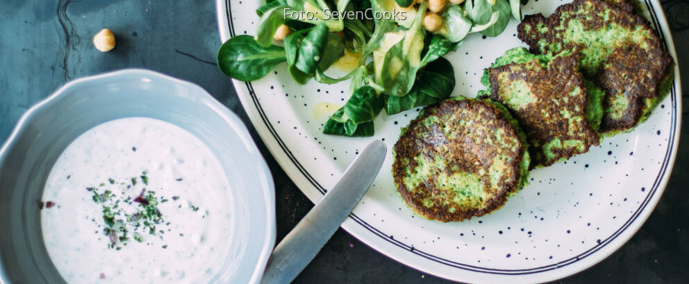 Vegetarisches Rezept: Brokkoli-Parmesan-Bratlinge