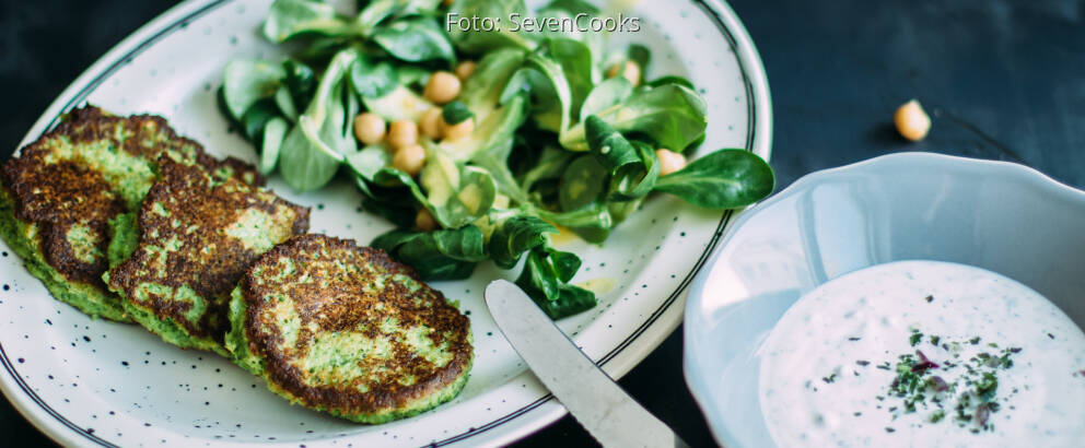 Vegetarisches Rezept: Brokkoli-Parmesan-Bratlinge