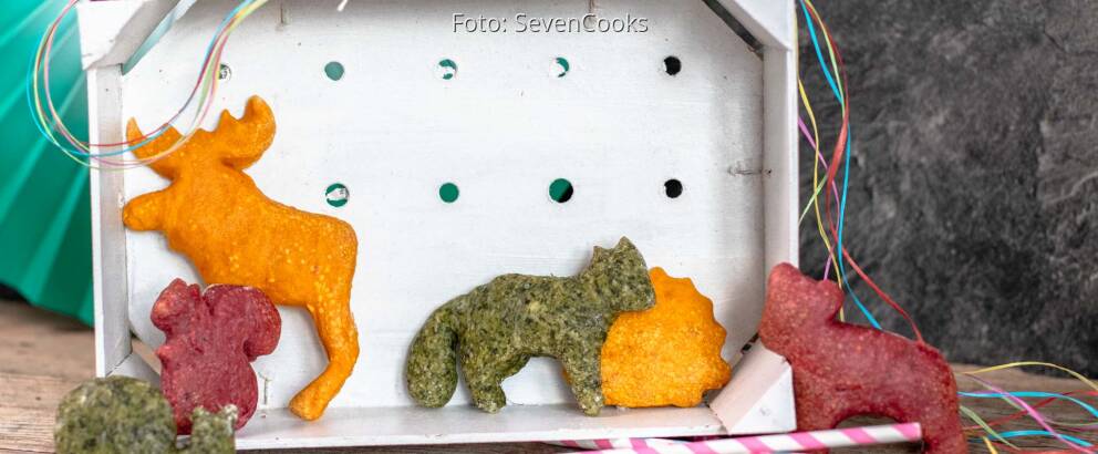 Vegetarisches Rezept: Bunte Tierbrote 1