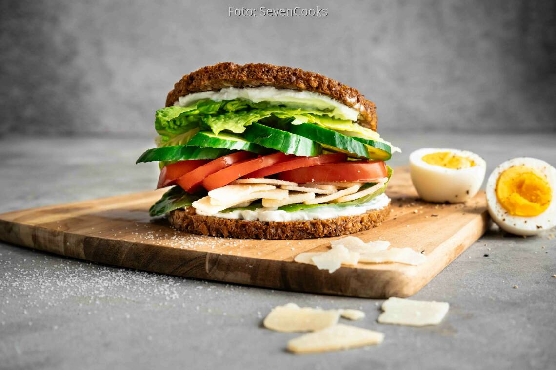 Vegetarisches Rezept: Caesar Sandwich