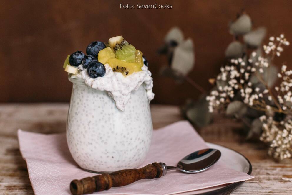 Chiapudding mit Skyr – das proteinreiche, fettarme Frühstüc… von SevenCooks