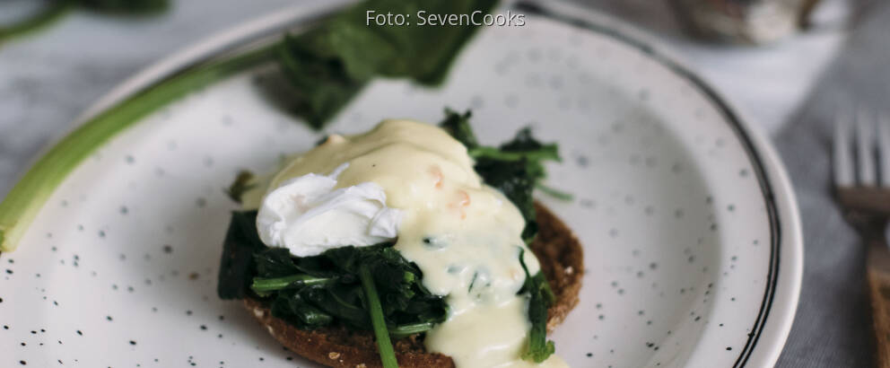 Vegetarisches Rezept: Eggs Florentine