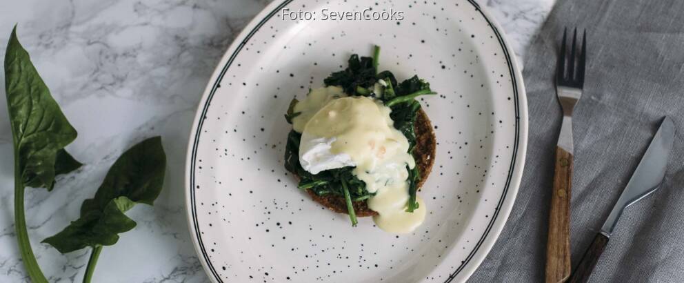 Vegetarisches Rezept: Eggs Florentine