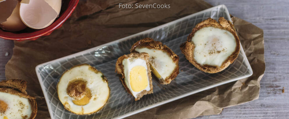 Vegetarisches Rezept: Ei-Toast-Muffins 1