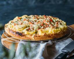 Vegetarisches Rezept: Fladenbrot Pizza "Potato"