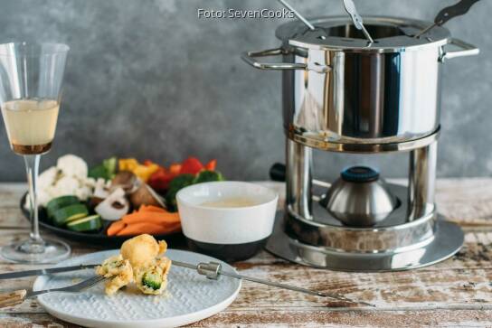 Fondue mit Gemüse im Bierteig von RominaCooks