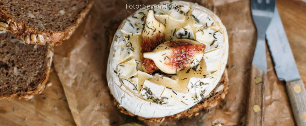 Vegetarisches Rezept: Gebackener Camembert auf Vollkornbrot_2
