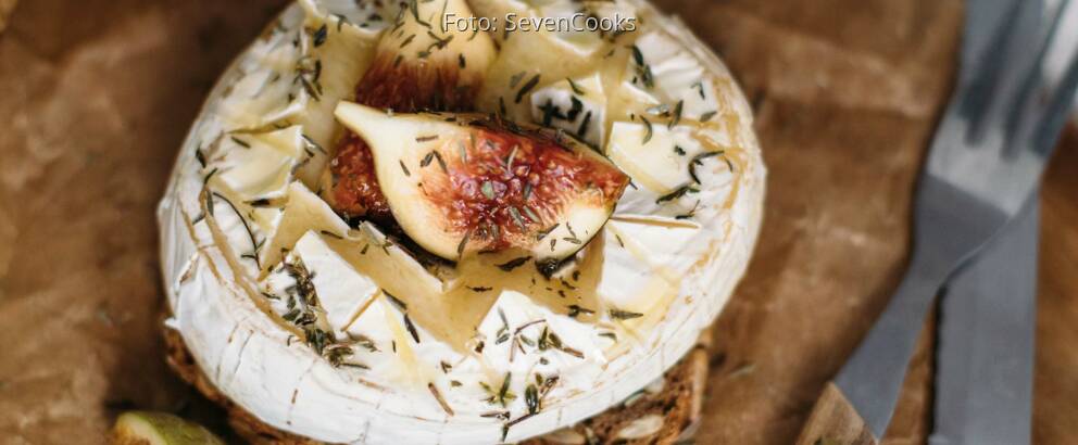 Vegetarisches Rezept: Gebackener Camembert auf Vollkornbrot_3