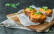 Vegetarisches Rezept: Gefüllte Ofensüßkartoffel