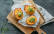 Vegetarisches Rezept: Gefüllte Ofensüßkartoffel