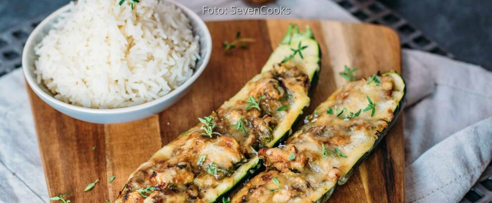 Vegetarisches Rezept: Gefüllte Zucchini_1
