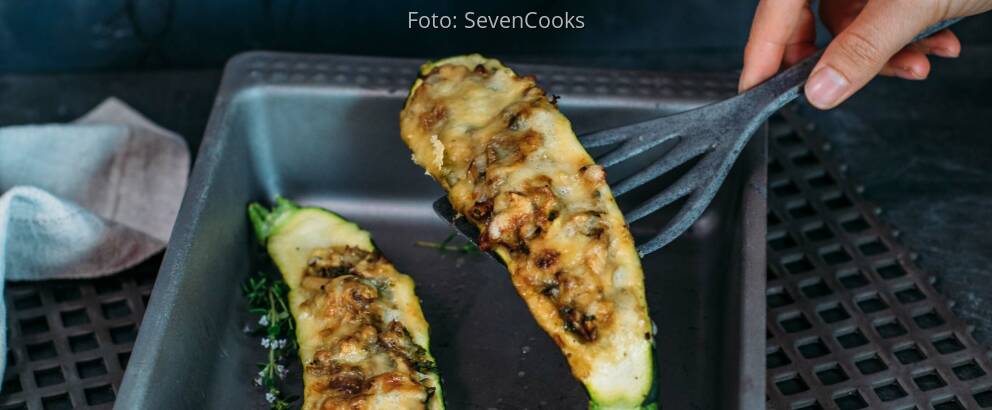 Vegetarisches Rezept: Gefüllte Zucchini_2