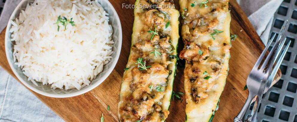 Vegetarisches Rezept: Gefüllte Zucchini_3