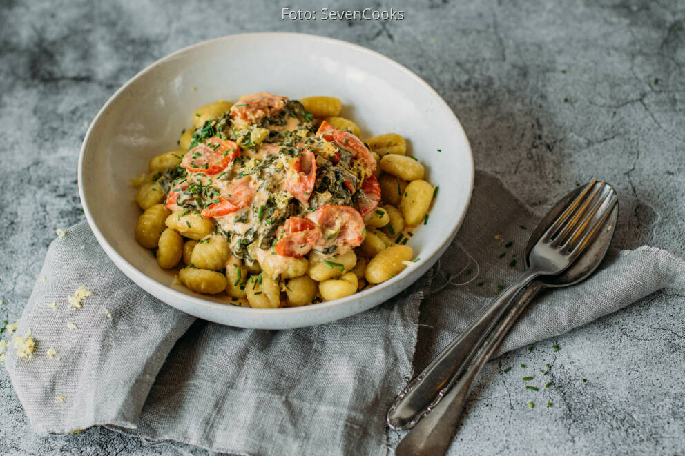 Gnocchi mit Mangold-Gorgonzola-Sauce von SevenCooks