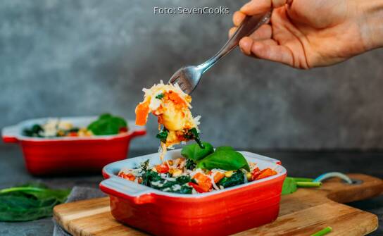 Gnocchi Spinat Auflauf Leicht Und Schnell Aus Dem Ofen Sevencooks