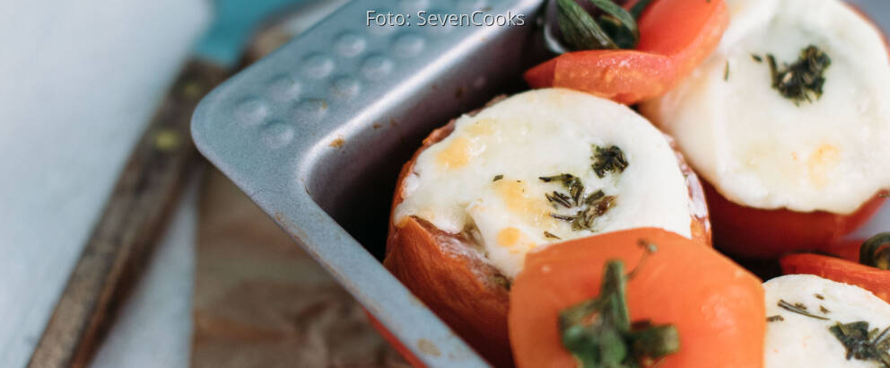 Vegetarisches Rezept: Gratinierte Amaranth-Tomaten aus dem Ofen_2