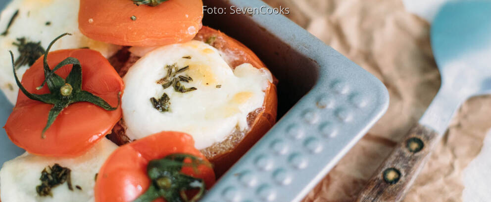 Vegetarisches Rezept: Gratinierte Amaranth-Tomaten aus dem Ofen_3