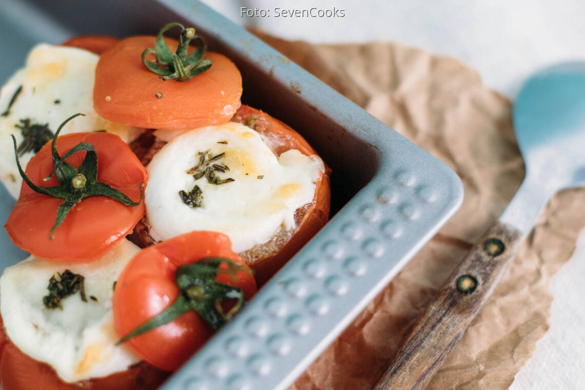 Vegetarisches Rezept: Gratinierte Amaranth-Tomaten aus dem Ofen_3
