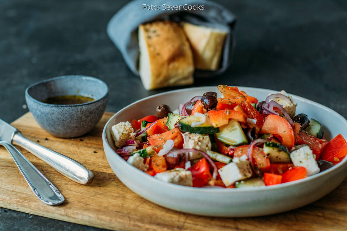 Vegetarisches Rezept: Griechischer Salat