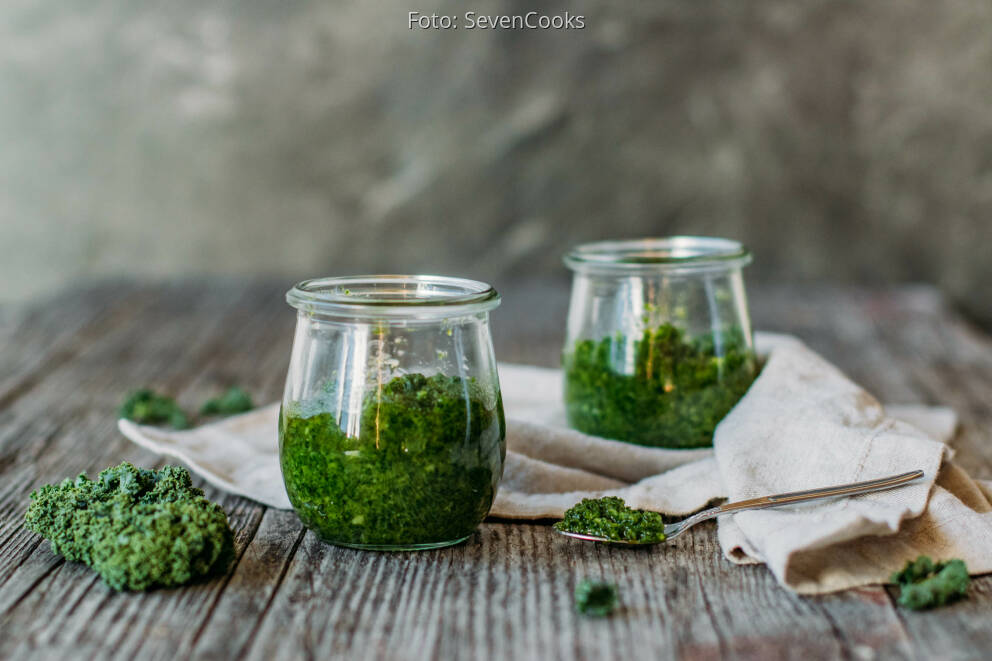 Gr Nkohl Pesto Mit Mandeln Und Parmesan Von Sevencooks