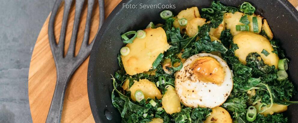 Vegetarisches Rezept: Grünkohlgröstl 2