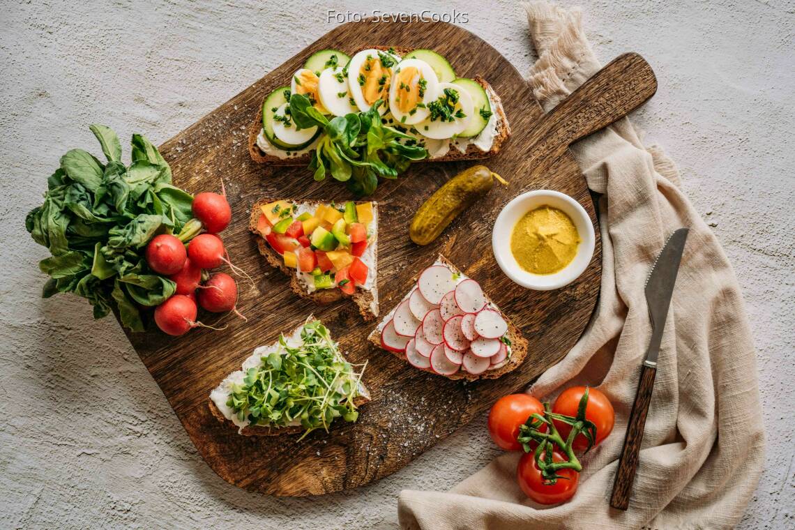 Vegetarisches Rezept: Herzhafte Brotzeit