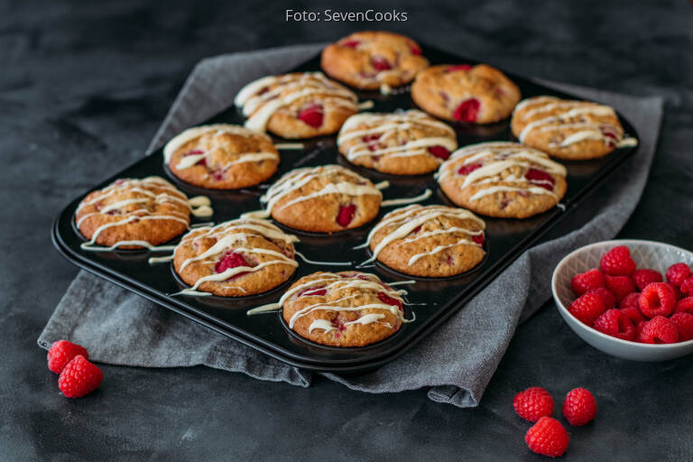 Himbeer Muffins – besonder saftig! von SevenCooks