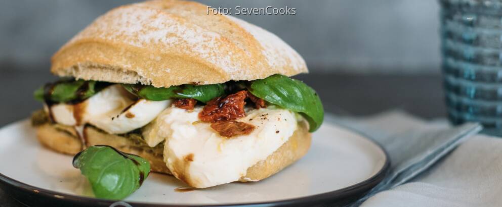 Vegetarisches Rezept: Italian-Caprese-Sandwich