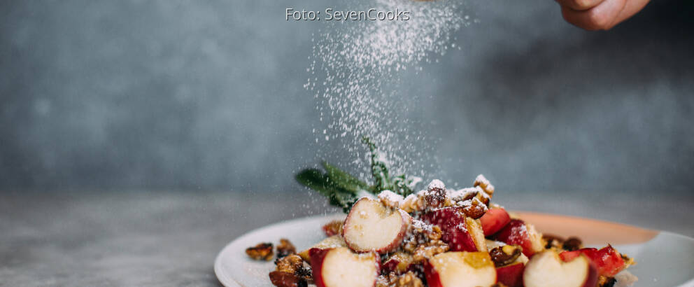 Vegetarisches Rezept: Karamellisierte Pfirsiche