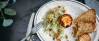 Vegetarisches Rezept: Karamellisierter Fenchel mit Ziegenkäse und geröstetem Brot