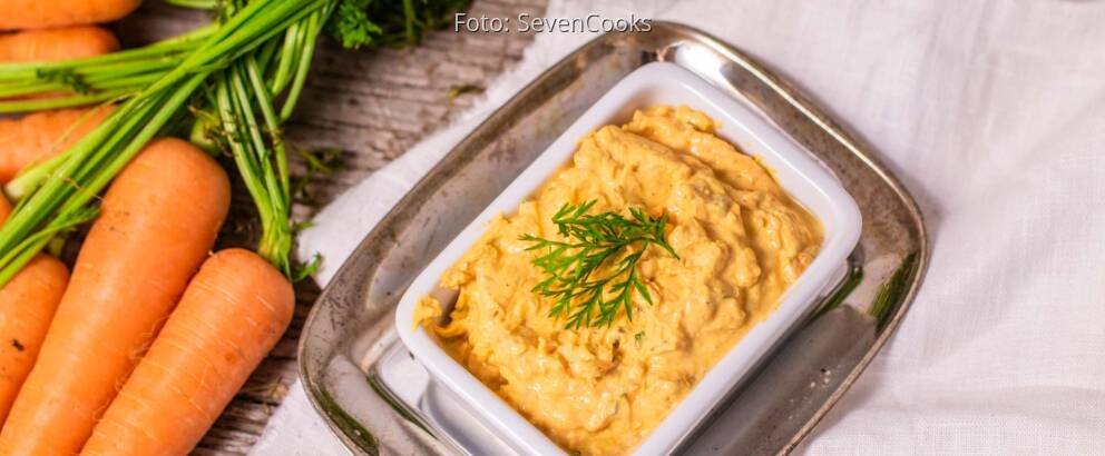 Vegetarisches Rezept: Karotten-Frischkäse-Dip 1