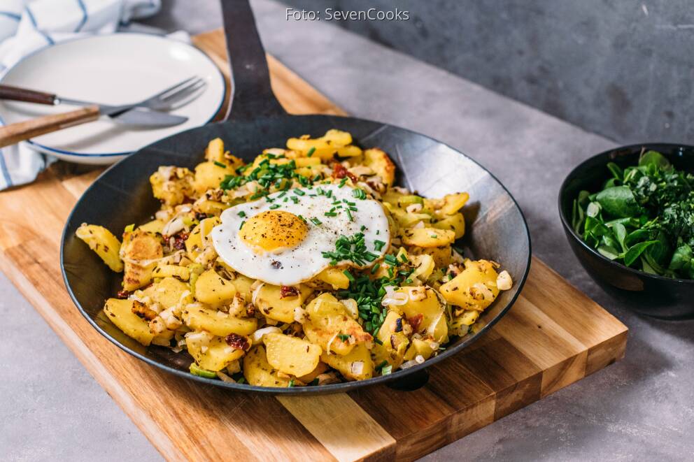 Kartoffel-Gröstl mit Spiegelei von SevenCooks