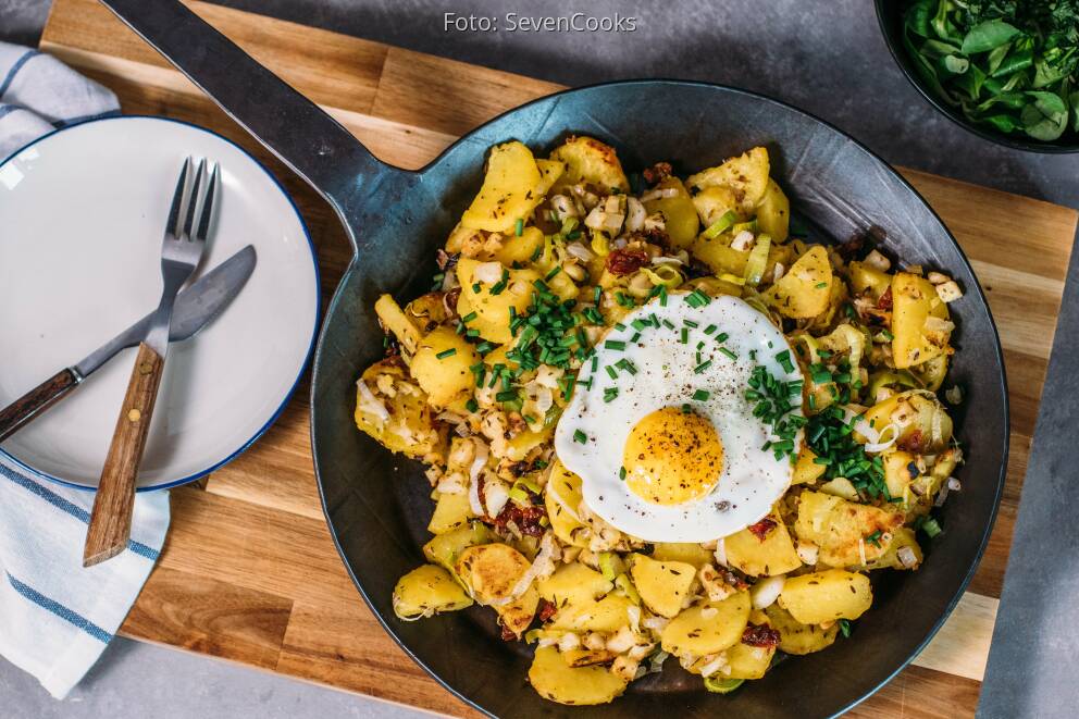 Kartoffel-Gröstl mit Spiegelei von SevenCooks