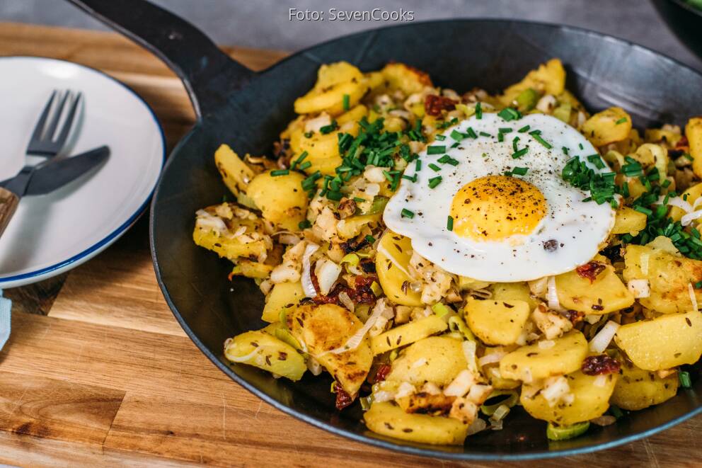 Kartoffel-Gröstl mit Spiegelei von SevenCooks