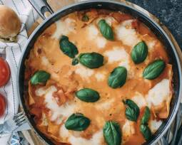 Vegetarisches Rezept: Lasagne aus der Pfanne