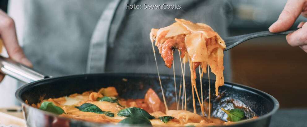 Vegetarisches Rezept: Lasagne aus der Pfanne