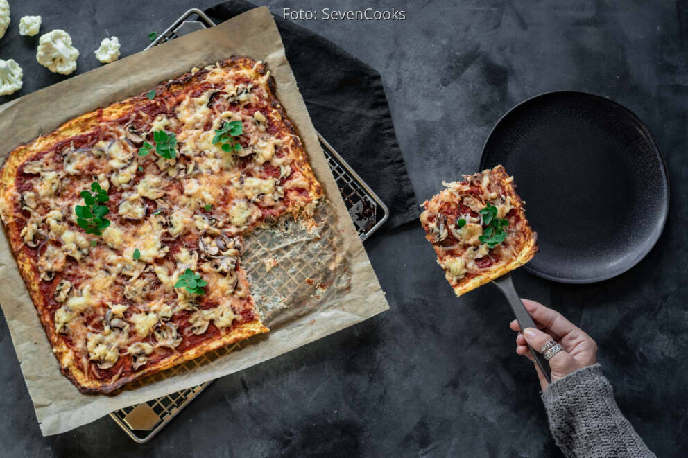 Low Carb Blumenkohl Pizza – Gesunde Alternative Von SevenCooks