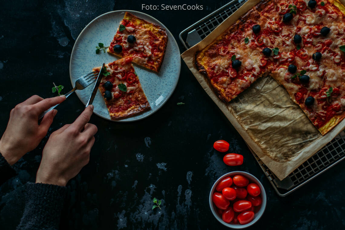 Vegetarisches Rezept: Low Carb Pizza 3