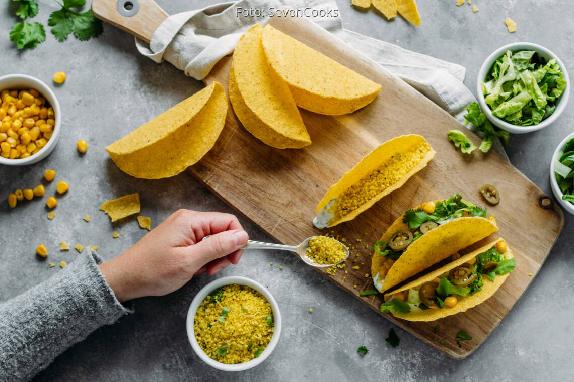 Vegetarisches Rezept: Meal-Prep: Couscous Tacos 2
