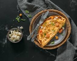 Vegetarisches Rezept: Mediterranes Omelett mit Feta 1