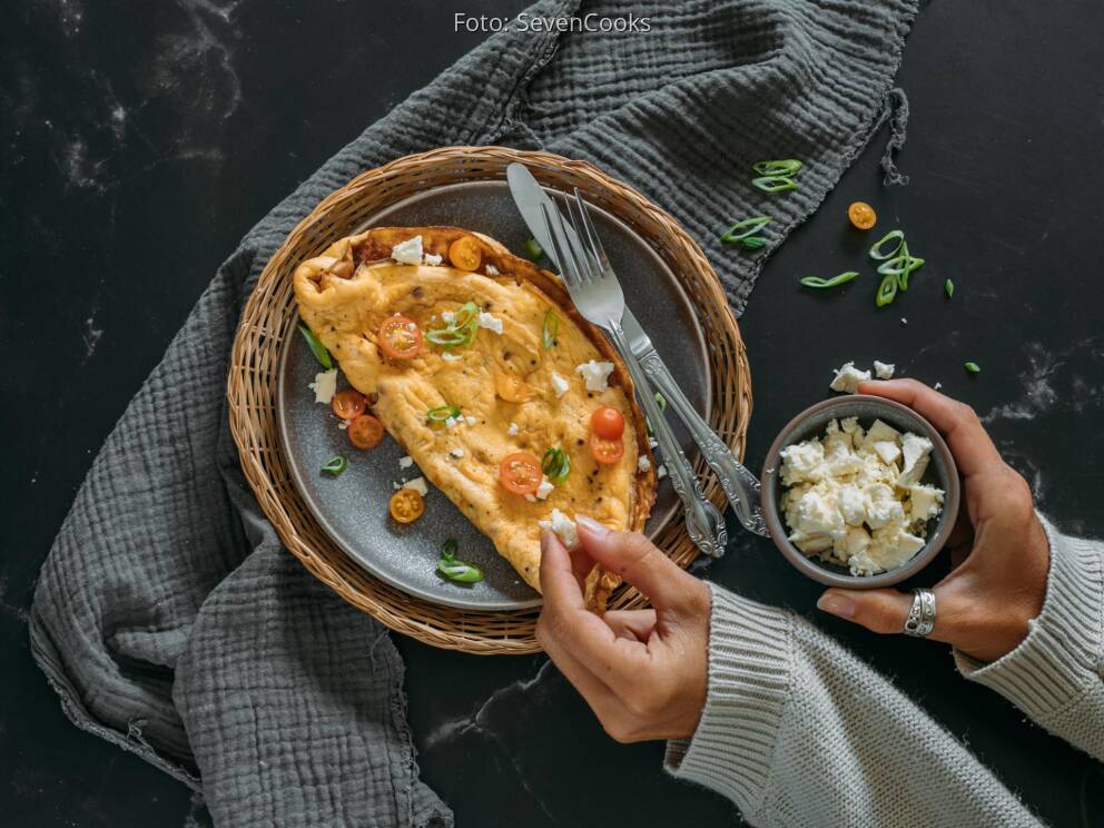Mediterranes Omelett mit Feta von SevenCooks Mediterranes Omelett mit Feta von SevenCooks